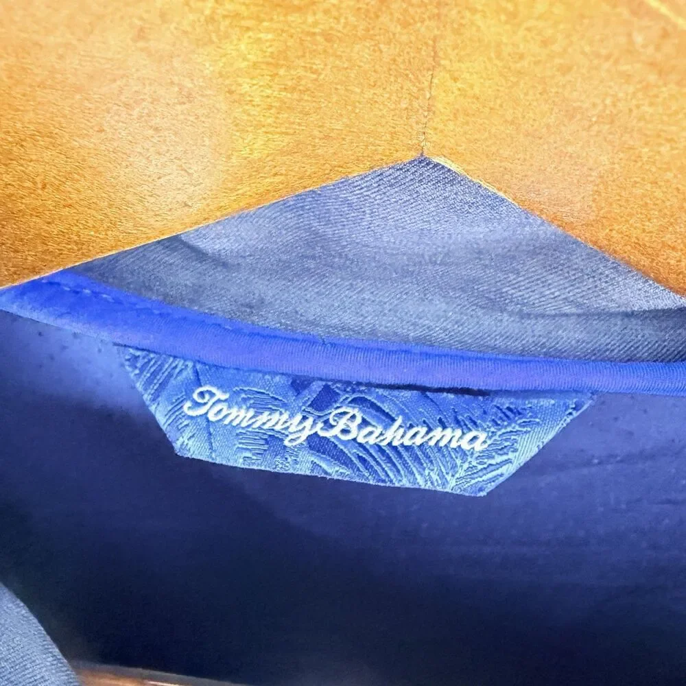 TOMMY BAHAMA Full Zip Golf Jacket Blue Performance Men’s Medium